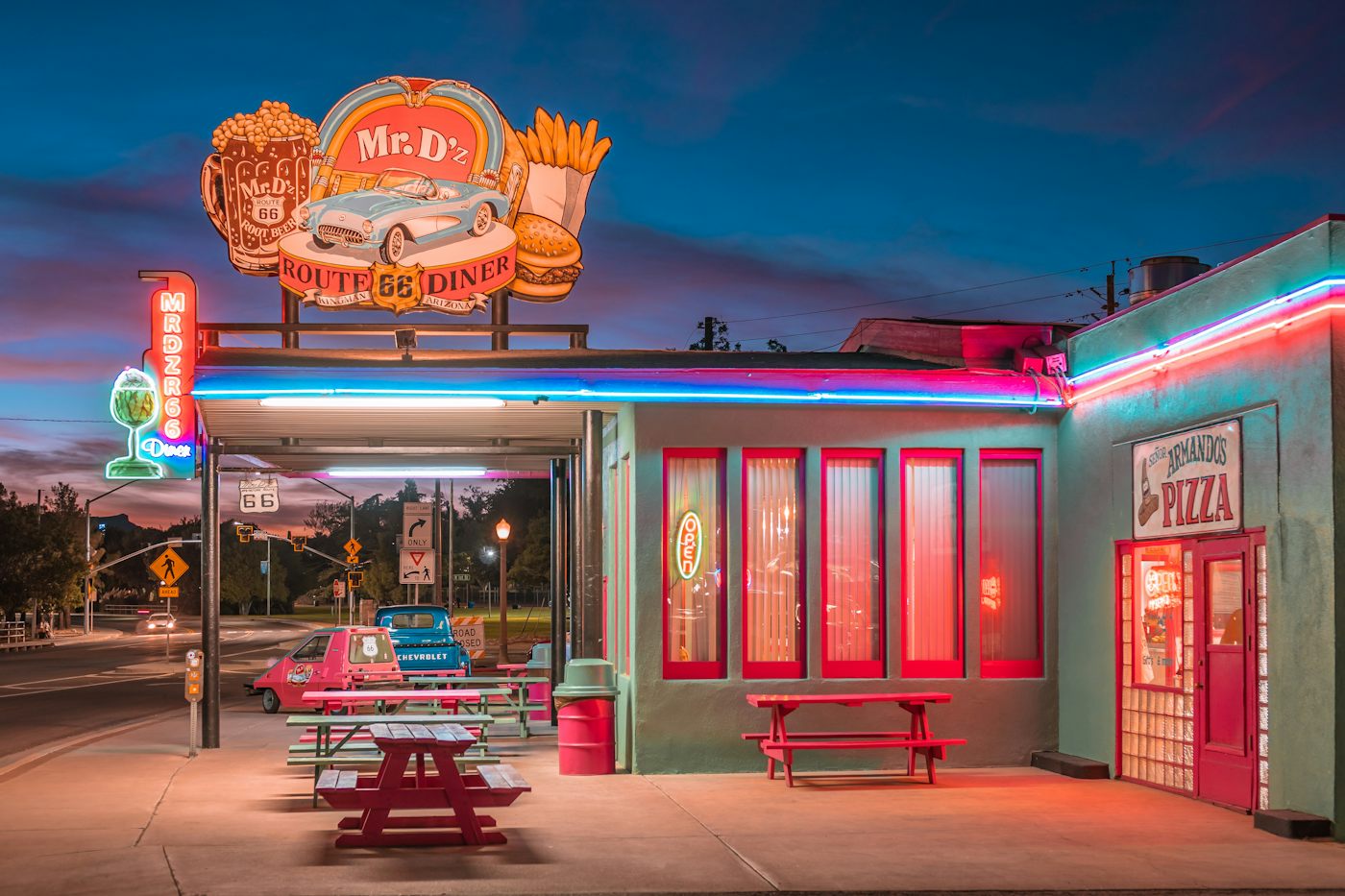 Mr. D'z Route 66 Diner on Andy Devine Avenue in Kingman, Arizona